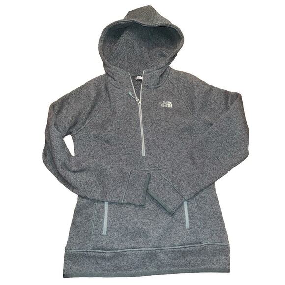 The North Face Tops - North Face Sweater Womens Small Green Fleece 1/2 Zip Hoodie Ladies Outdoors